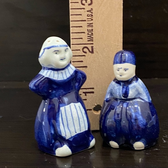 DELFTS Holland Dutch Boy Girl Salt & Pepper Shaker - Picture 10 of 14